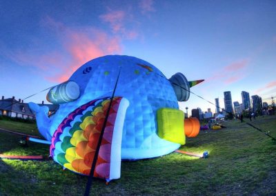 inflatable dome whale